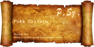 Pokk Szilvia névjegykártya