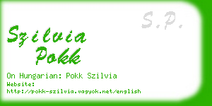 szilvia pokk business card